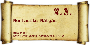Murlasits Mátyás névjegykártya